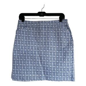 Croft & Barrow Skort Effortless Stretch Size 6 Cornflower Blue White Pull On